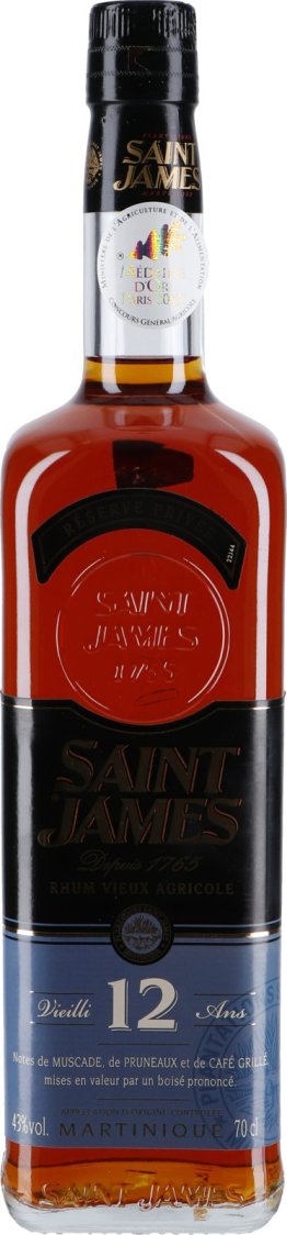 Saint-James Rhum 12years 70cl *** 1 x 70 cl