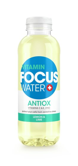 FOCUSWATER Antiox Zitrone & Limette 12 x 50cl Kt.