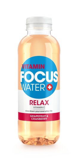 FOCUSWATER Relax Grapefruit 12 x 50cl Kt.