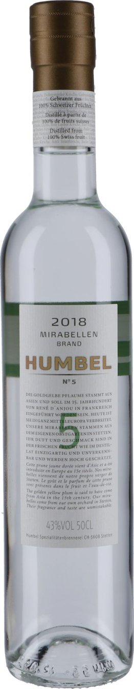 * Humbel No.5 Mirabelle 50cl 1 x 50 cl