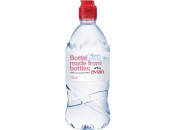 * Evian 75cl Sportcap 6 x 0.75l Kt.