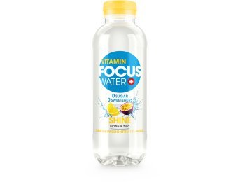 FOCUSWATER SHINE Zitrone & Passionsfrucht 50cl PET 12 x 0.50l Kt.
