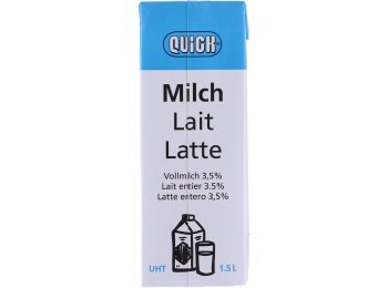 * UHT Vollmilch 3.5% 150cl Tetra Economy 8 x 150 cl Kt.